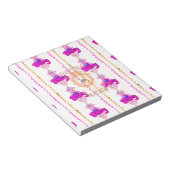 ハクナマタタ：美しいベビーライオンデザインモチーフ ノートパッド (アングル)