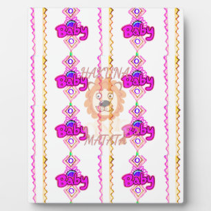 ハクナマタタ:美しいベビーライオンデザインモチーフ フォトプラーク