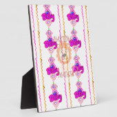 ハクナマタタ:美しいベビーライオンデザインモチーフ フォトプラーク (側面)