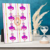 ハクナマタタ:美しいベビーライオンデザインモチーフ フォトプラーク (側面)