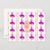 ハクナマタタ:美しいベビーライオンデザインモチーフ ポストカード (正面/裏面)