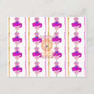 ハクナマタタ：美しいベビーライオンデザインモチーフ ポストカード