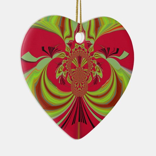 ハクナマタタ 赤黄色デザイン セラミックオーナメント (右)