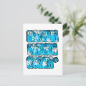 ハクナマタタ 韓国 アートプリント/グラフィック ポストカード (スタンド正面)