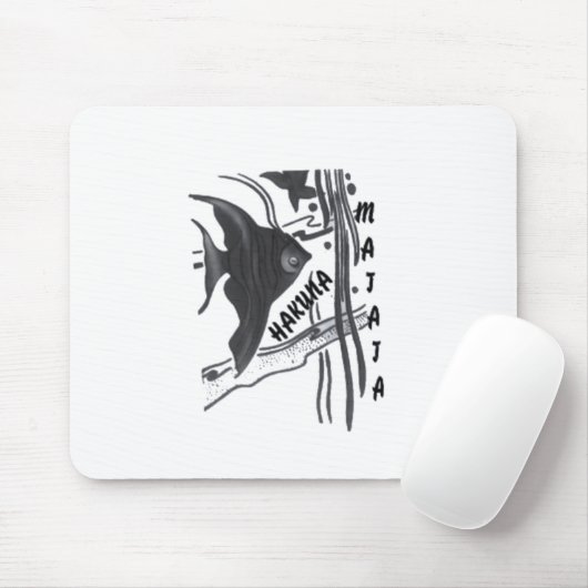 ハクナマタタ 魚のアートプリント マウスパッド (マウス)