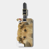 "ハクナマタパップ" – 心配のない子犬の愛 ラゲッジタグ (正面縦)