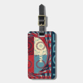ハクナマタホープ感動的パターンアートデザイン ラゲッジタグ (正面縦)