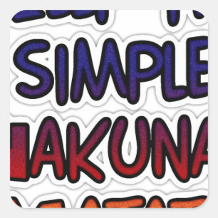 ハクナマタ保タイシンプルト スクエアシール