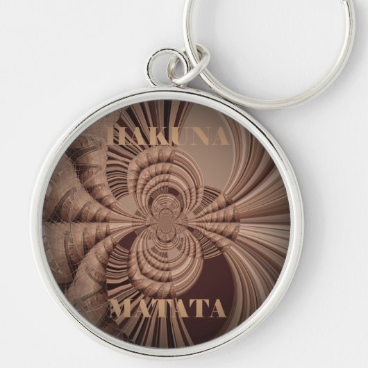 ハクナマタ自然タアートプリント キーホルダー (正面)