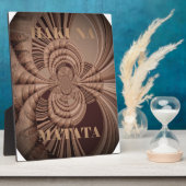 ハクナマタ自然タアートプリント フォトプラーク (側面)