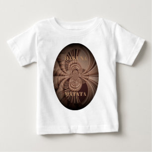 ハクナマタ自然タアートプリント ベビーTシャツ