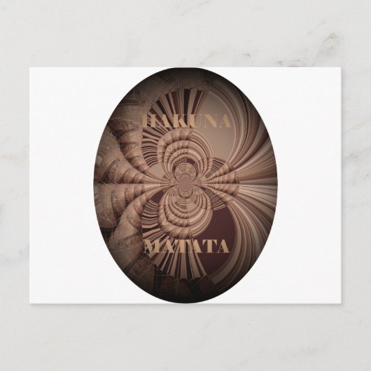 ハクナマタ自然タアートプリント ポストカード (正面)