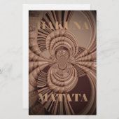 ハクナマタ自然タアートプリント 便箋 (正面/裏面)