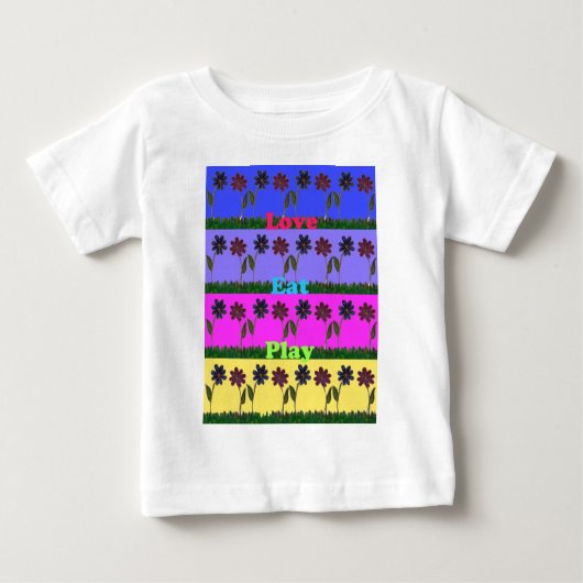 ハクナマタ食べタ遊ラヴ.png ベビーTシャツ (正面)