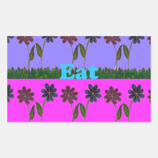 ハクナマタ食べタ遊ラヴ.png 長方形シール (正面)