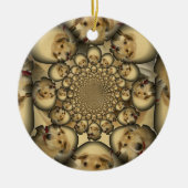 ハクナマッタパピーズと犬インフィニティ驚くべきスティ セラミックオーナメント (正面)