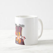 ハクナ・マタタバレンタインラブソング、愛の音色 ハクナ・マタタバレンタイン。心に響く美しい木製バイオ コーヒーマグカップ (正面右)