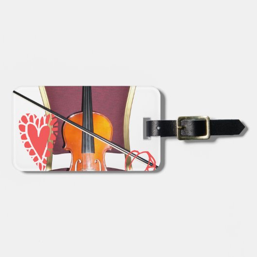 ハクナ・マタタバレンタインラブソング、愛の音色 ハクナ・マタタバレンタイン。心に響く美しい木製バイオ ラゲッジタグ (正面横)