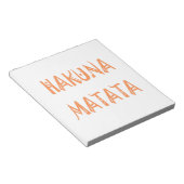 ハクナ・マタタ - アフリカ部族テキストアート ノートパッド (アングル)