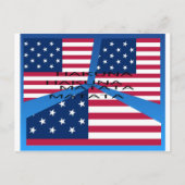 ハクナ・マタタ アメリカ国旗:愛国的なデザイン ポストカード (正面)