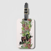 ハクレイアロハハワイバッグラベル ラゲッジタグ (正面縦)