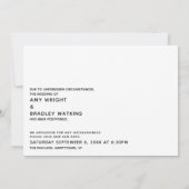 ハグができるまで延期された結婚式 招待状 (裏面)