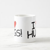 ハグが好きマグ コーヒーマグカップ (中央)