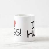 ハグが好きマグ コーヒーマグカップ (中央)