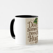 ハグが必要か小妖精や小人Mug マグカップ (正面左)