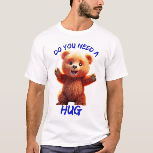 ハグが必要か Tシャツ (正面)
