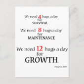 ハグが必要だ… ポストカード (正面)