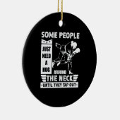 ハグが必要な人もいる – BJJ mma Brazil Ji セラミックオーナメント (右)