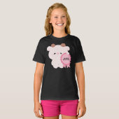 ハグが必要認定牛 Tシャツ (正面フル)