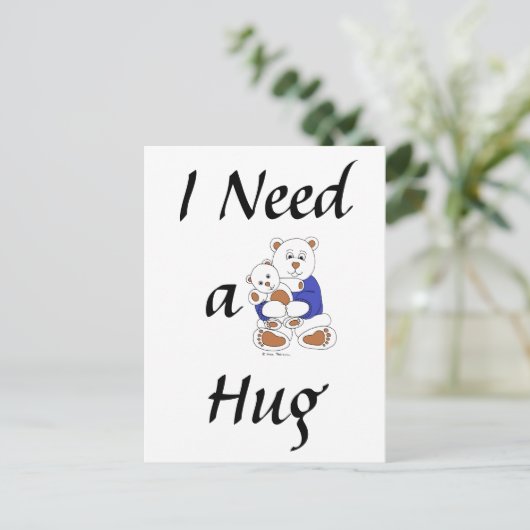 ハグが必要 ポストカード (スタンド正面)