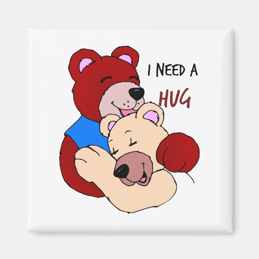 ハグが必要 マグネット (正面)