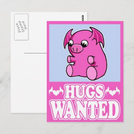 ハグが欲しい ポストカード (正面/裏面)