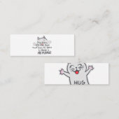 ハグして下さい – 背景色を選択 スキニー名刺 (正面/裏面)