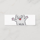 ハグして下さい – 背景色を選択 スキニー名刺 (裏面)