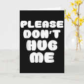 ハグしないでね 面白い カード (黄色い花)