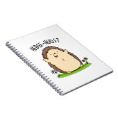 ハグしよう 面白いハリネズミの駒 ノートブック (右側)