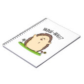 ハグしよう 面白いハリネズミの駒 ノートブック (左側)