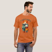 ハグする幸せな友達 - 友達と笑顔 Tシャツ (正面フル)