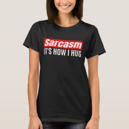 ハグする方法の皮肉 – Iinttic おもしろい Tシャツ