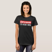 ハグする方法の皮肉 – Iinttic おもしろい Tシャツ (正面フル)