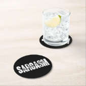 ハグする方法を皮肉る – 皮肉おもしろい的ヴィンテージ ラウンドペーパーコースター (インサイチュ)