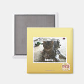 ハグだ。彼は好きだ。 マグネット (正面/裏面)