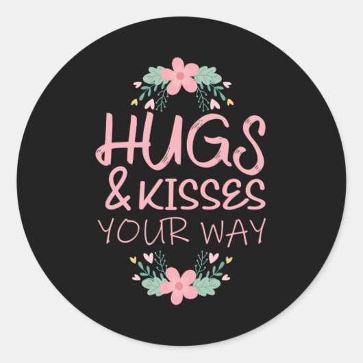 ハグとキスあなたの方法 ラウンドシール (正面)