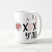 ハグとキスすべて コーヒーマグカップ (正面右)