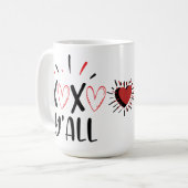 ハグとキスすべて コーヒーマグカップ (正面左)