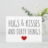 ハグとキスと汚れおもしろいものバレンタイン シーズンカード (スタンド正面)